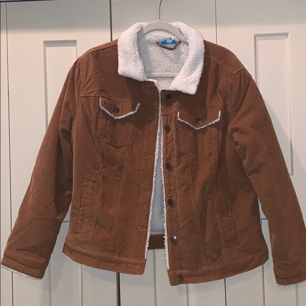 CORDUROY SHERPA LINED JACKET
